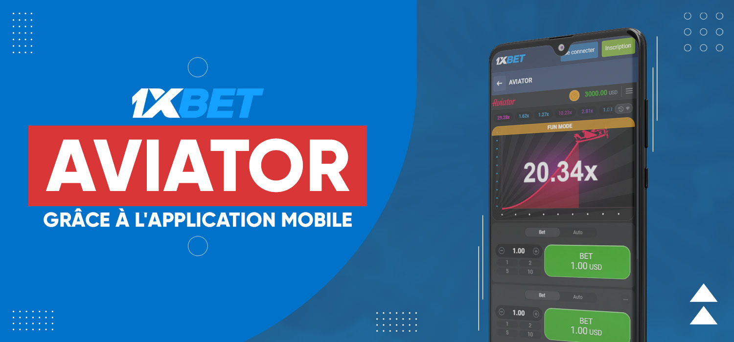 Téléchargez et installez l'application 1xBet optimisée pour jouer à Aviator en déplacement.